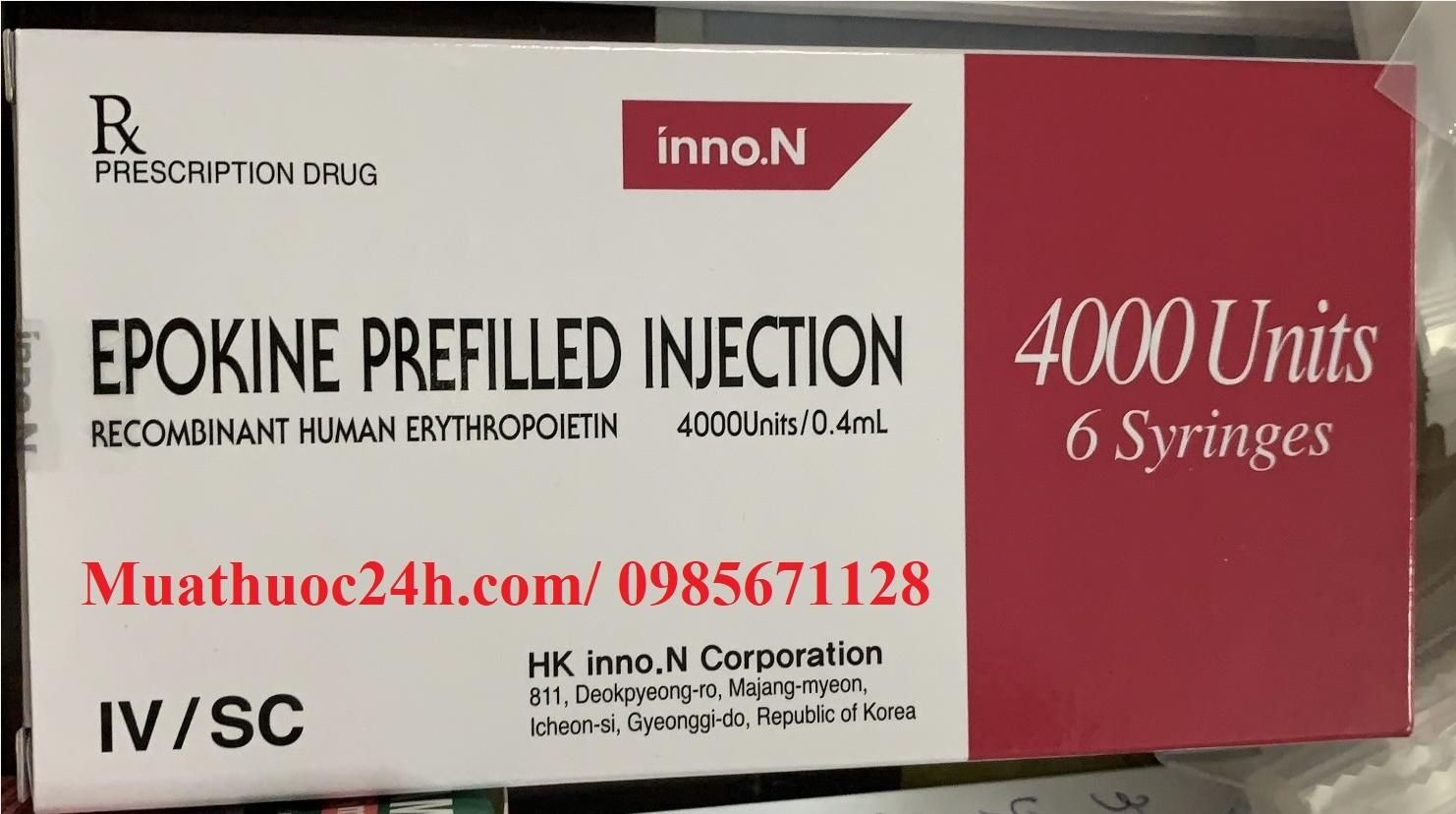 Thuốc Epokine Prefilled Injection 4000 IU/0,4 ml giá bao nhiêu mua ở đâu