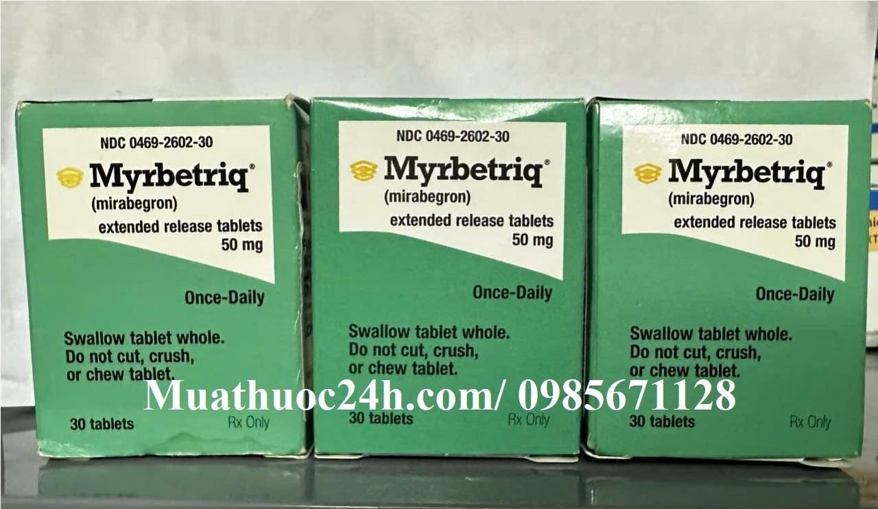 Thuốc Myrbetriq Mirabegron 50mg giá bao nhiêu mua ở đâu?