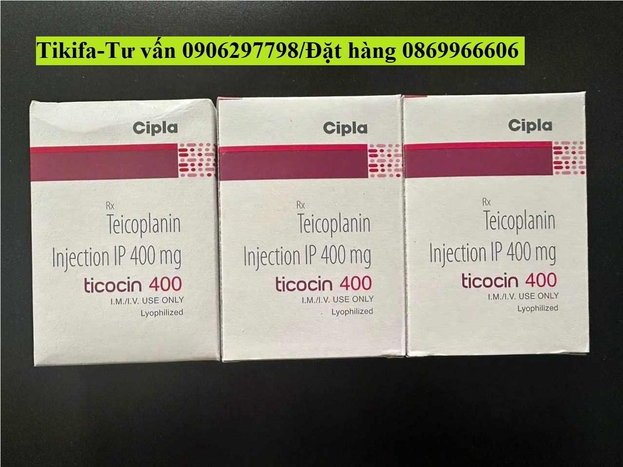 Thuốc Ticocin 400 Teicoplanin 400mg giá bao nhiêu mua ở đâu?
