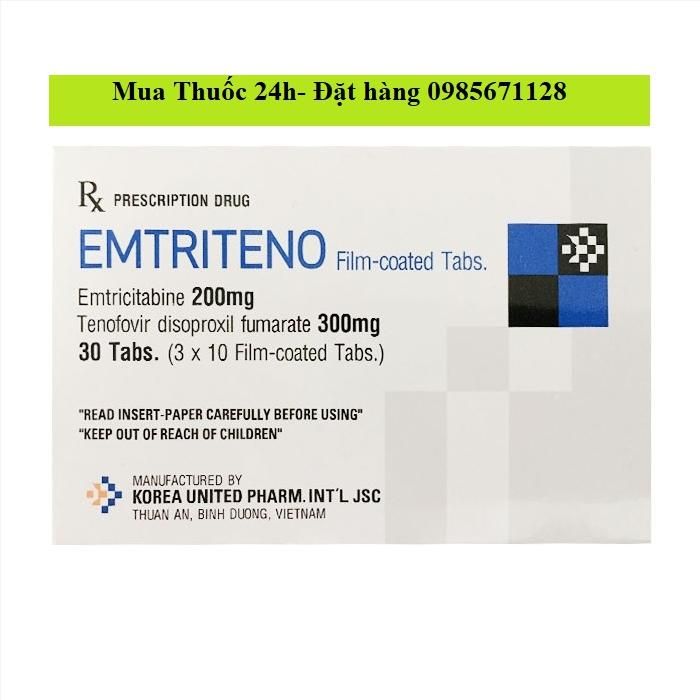Thuốc Emtriteno 200mg/300mg giá bao nhiêu mua ở đâu