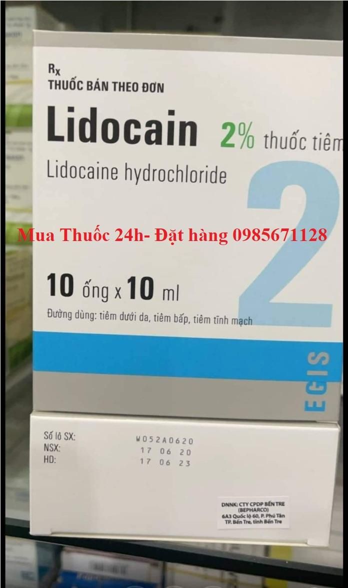 Thuốc Lidocain 2% Hydrocloride giá bao nhiêu mua ở đâu 