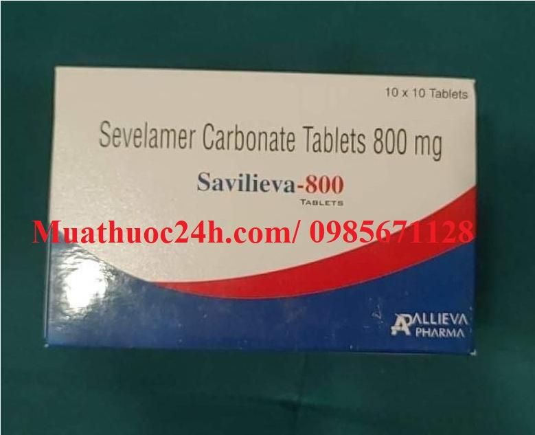 Thuốc Savilieva 800mg Sevelamer Carbonate giá bao nhiêu mua ở đâu?