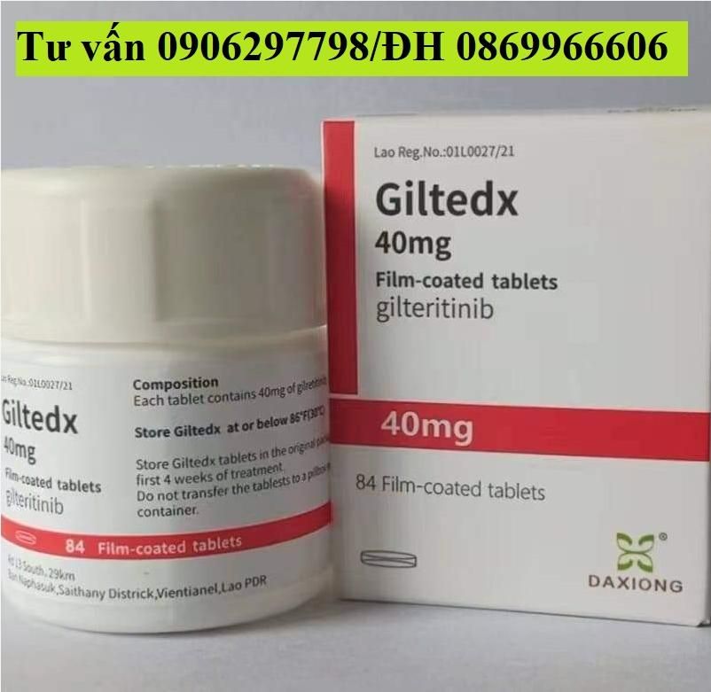 Thuốc Giltedx 40mg Gilteritinib giá bao nhiêu mua ở đâu?