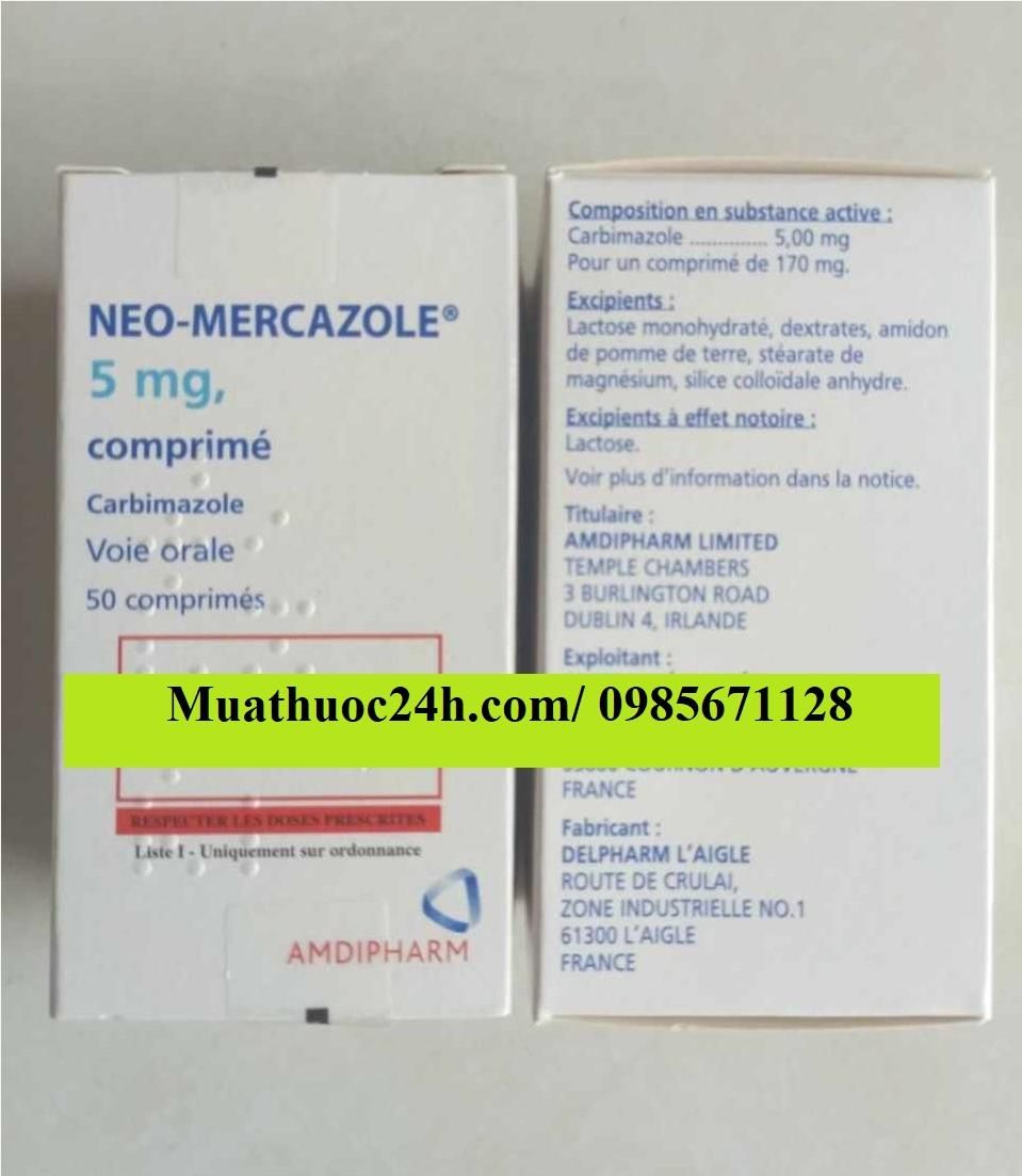 Thuốc Neo-Mercazole 5mg Carbimazole giá bao nhiêu mua ở đâu?