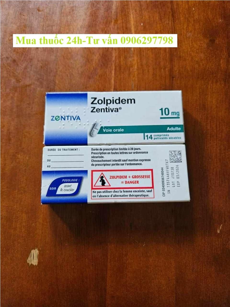 Thuốc Zolpidem Zentiva 10mg giá bao nhiêu mua ở đâu?
