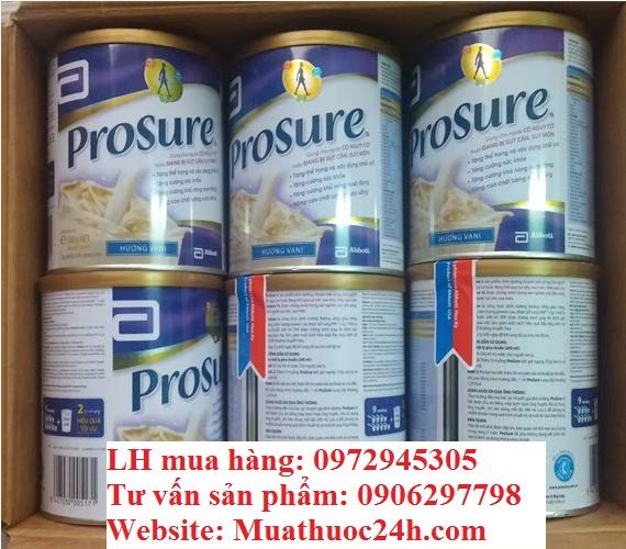 Bán sữa Prosure Abbott 380g cho bệnh nhân ung thư giá 420000  tại Hà Nội