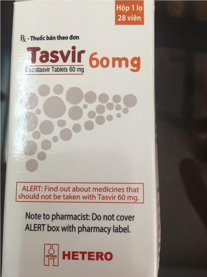Thuốc Tasvir 60mg giá bao nhiêu, thuốc Tasvir 60 mg mua ở đâu, thuốc Tasvir 60 mg điều trị viêm gan C?