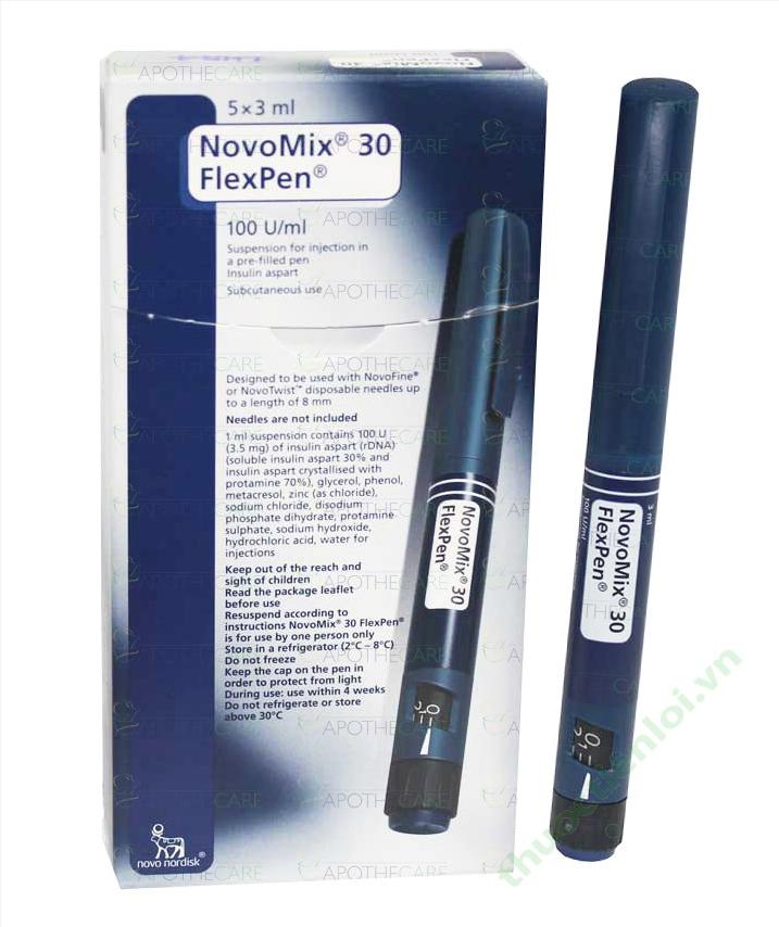 NovoMix 30 FlexPen, 30 Penfill bút tiêm insulin mua ở đâu giá bao nhiêu?