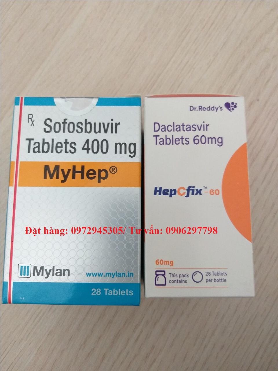 Thuốc Hepcfix 60 Daclatasvir 60mg giá bao nhiêu mua ở đâu 