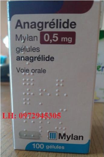 Thuốc Anagrelide 0.5mg Mylan giá bao nhiêu mua ở đâu?