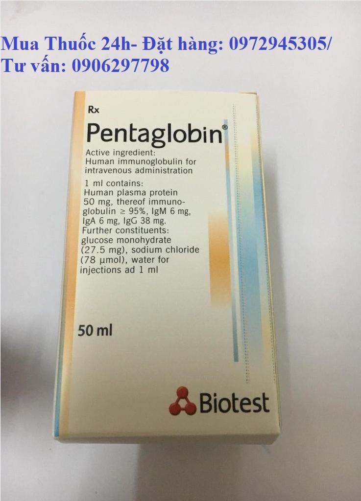 Thuốc Pentaglobin Biotest immunoglobulin giá bao nhiêu mua ở đâu