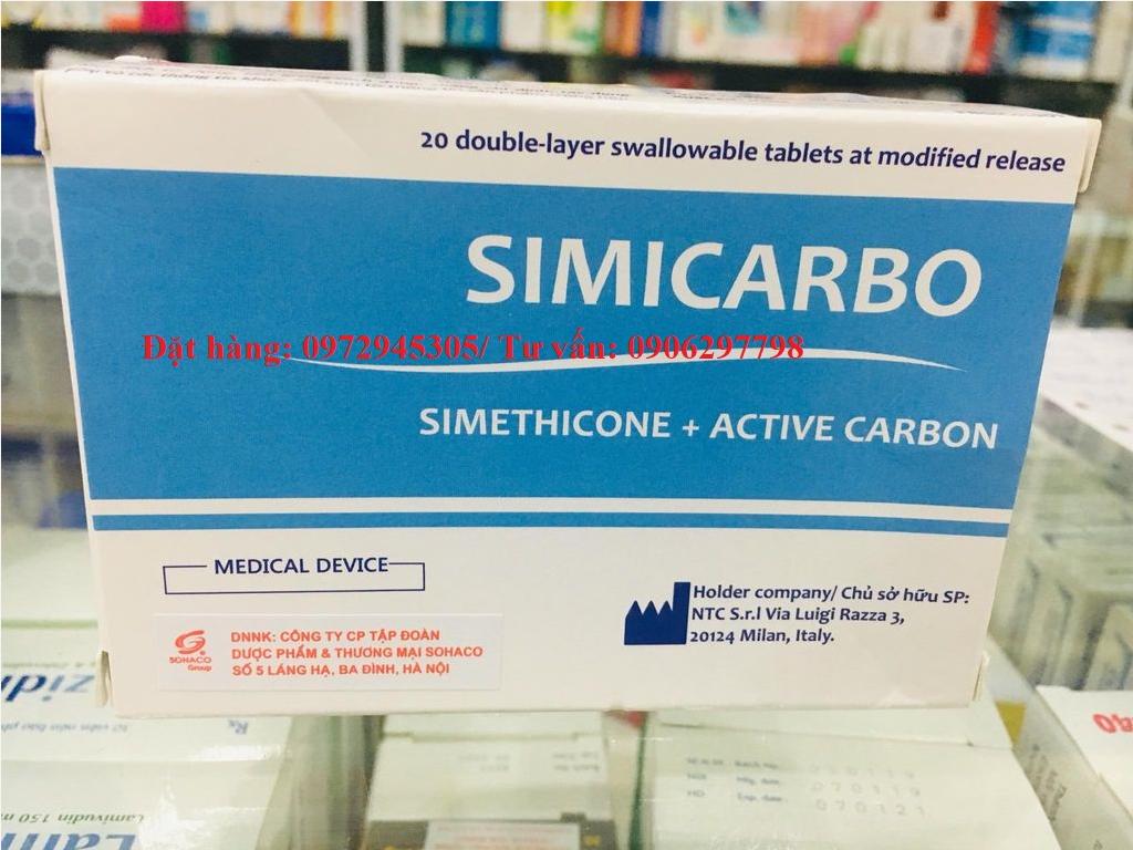Thuốc Simicarbo simethicone và carbon hoạt tính giá bao nhiêu mua ở đâu