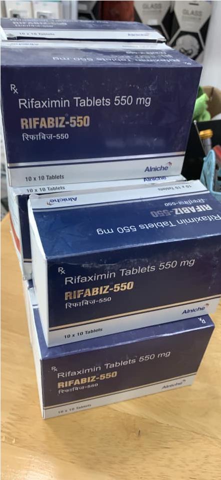 Thuốc Rifabiz 550 Rifaximin giá bao nhiêu mua ở đâu?