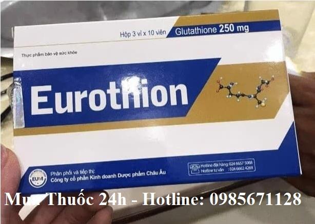 Thuốc Eurothion 250mg Glutathione giá bao nhiêu mua ở đâu