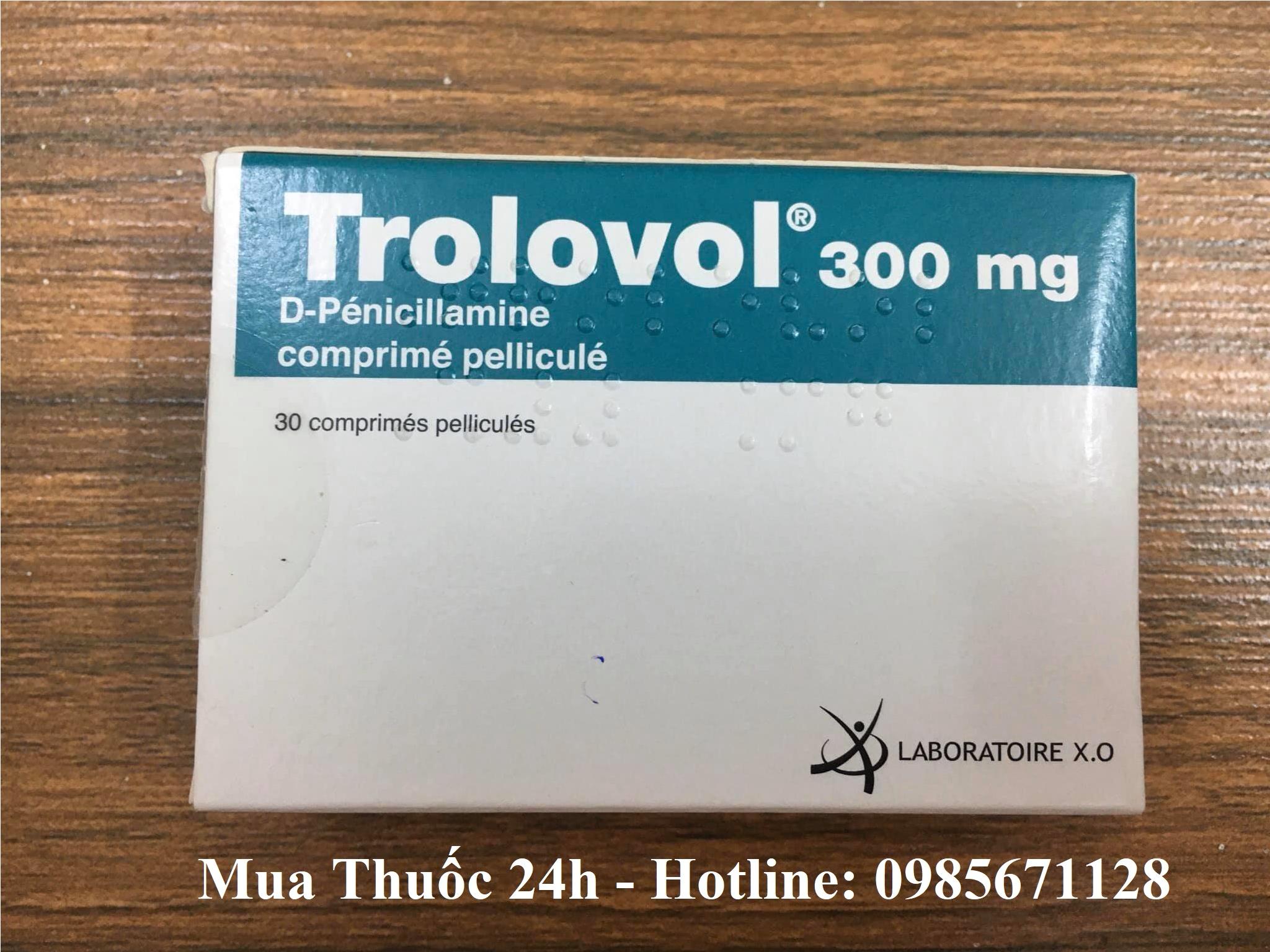 Thuốc Trolovol 300mg Penicillamine giá bao nhiêu mua ở đâu