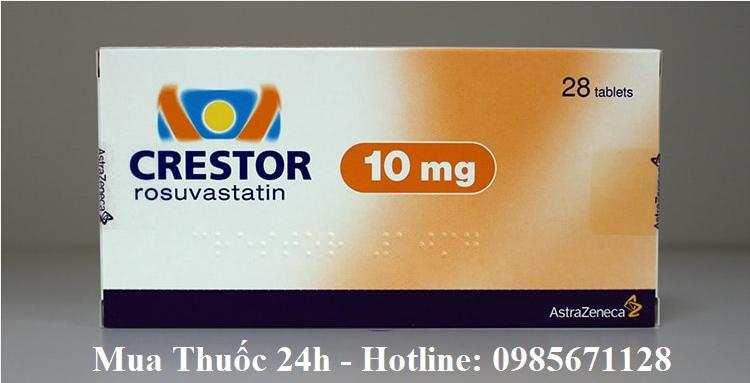 Thuốc Crestor 10mg Rosuvastatin giá bao nhiêu mua ở đâu