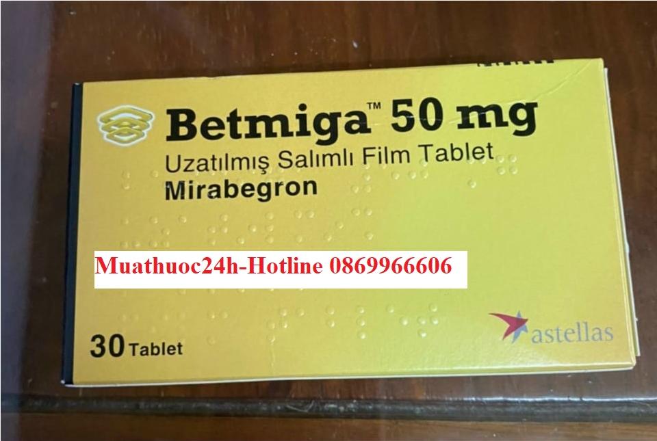 Thuốc Betmiga 50mg Mirabegron giá bao nhiêu mua ở đâu?