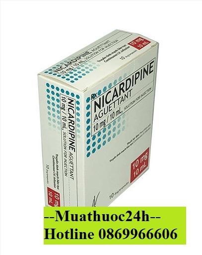 Thuốc Nicardipine Aguettant 10mg/10ml giá bao nhiêu mua ở đâu?
