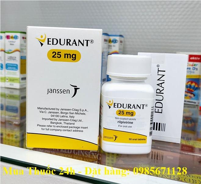 Thuốc Edurant 2.5mg Rilpivirine giá bao nhiêu mua ở đâu