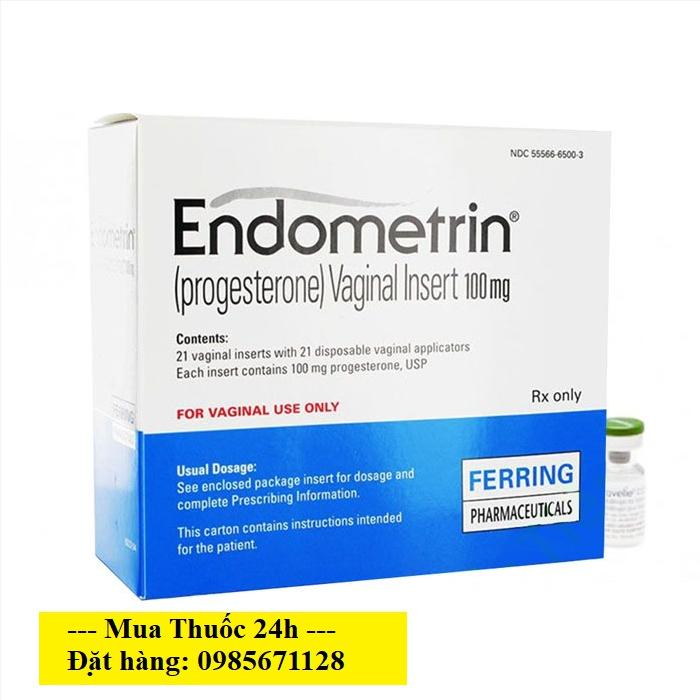 Thuốc Endometrin 100mg Progesterone giá bao nhiêu mua ở đâu