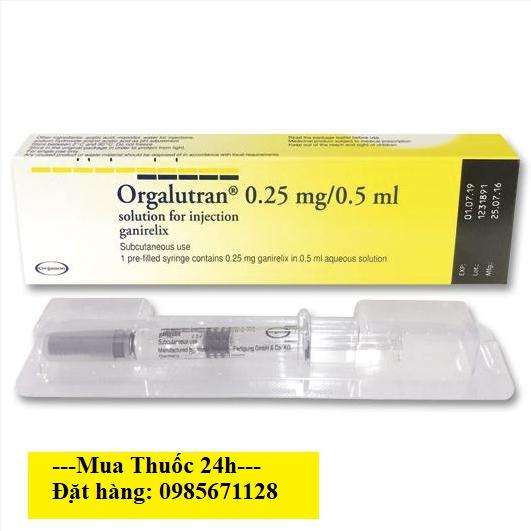 Thuốc Orgalutran 0,25mg/0,5ml Ganirelix giá bao nhiêu mua ở đâu