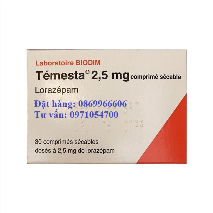 Thuốc Temesta Lorazepam 1mg 2.5mg giá bao nhiêu mua ở đâu?