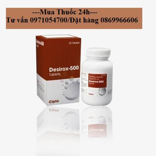 Thuốc Desirox 500 (Deferasirox) giá bao nhiêu mua ở đâu?
