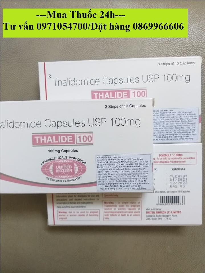 Thuốc Thalide 100 (Thalidomide 100mg) giá bao nhiêu mua ở đâu?