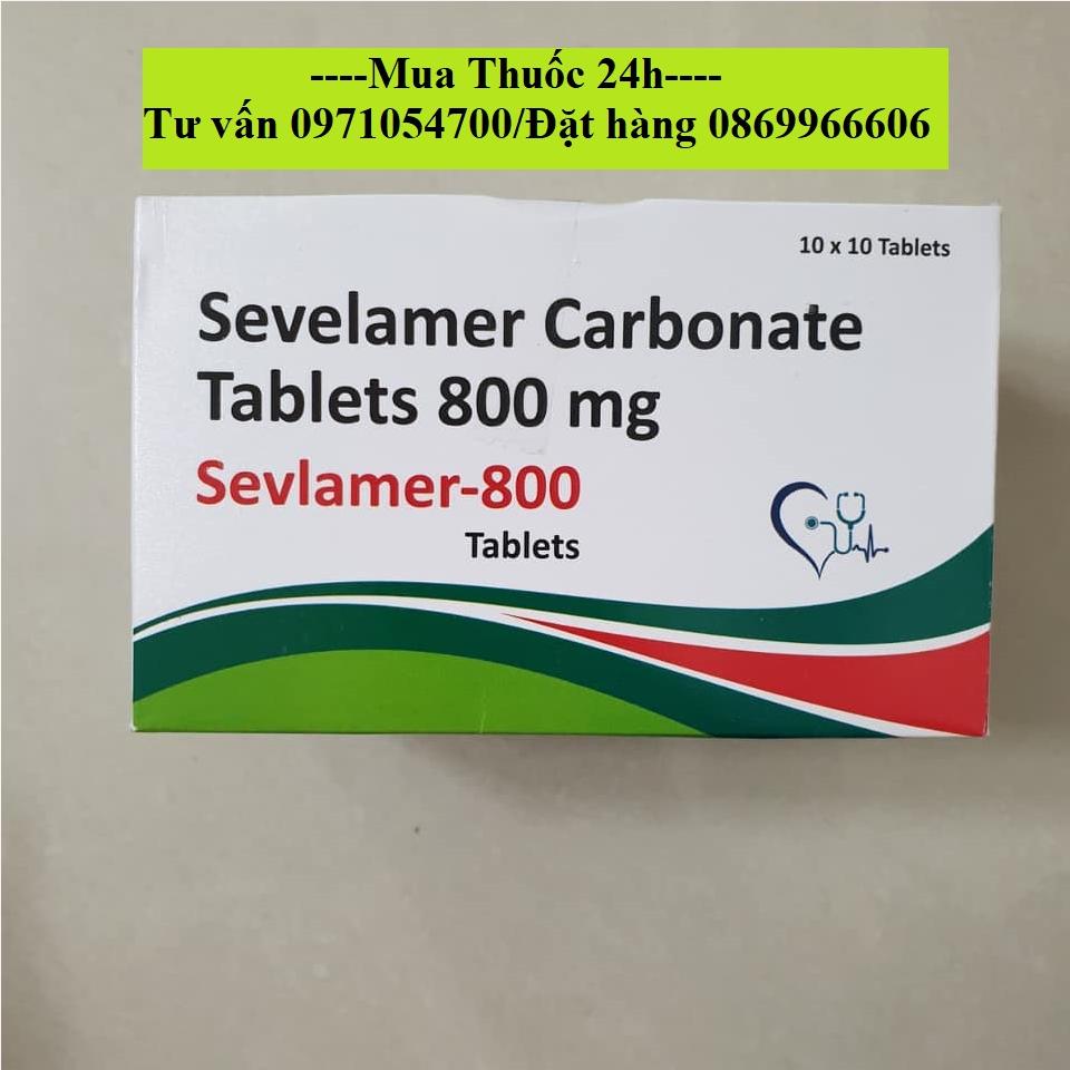 Thuốc Sevlamer 800 (Sevelamer carbonate 800mg) giá bao nhiêu mua ở đâu?