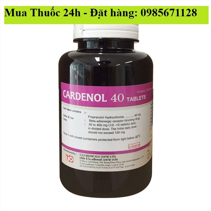 Thuốc Cardenol 40mg Propranolol giá bao nhiêu mua ở đâu?