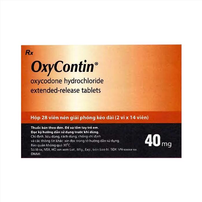 Thuốc Oxycontin 40mg Oxycodone Hydrochloride giá bao nhiêu mua ở đâu