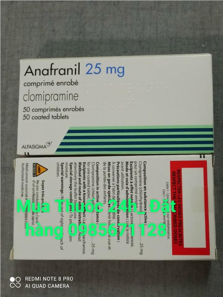 Thuốc Anafranil 25mg Clomipramine giá bao nhiêu mua ở đâu