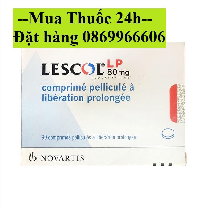 Thuốc Lescol Lp 80mg Fluvastatin giá bao nhiêu mua ở đâu?
