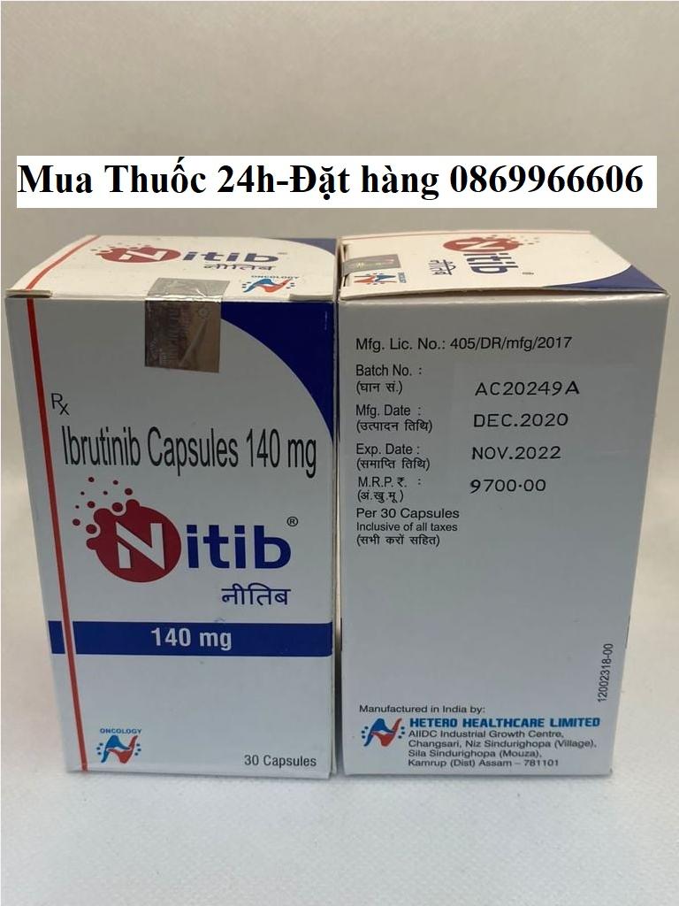 Thuốc Nitib Ibrutinib 140mg giá bao nhiêu mua ở đâu?