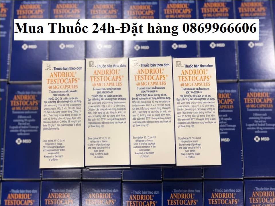 Thuốc Andriol Testocap 40mg giá bao nhiêu mua ở đâu?