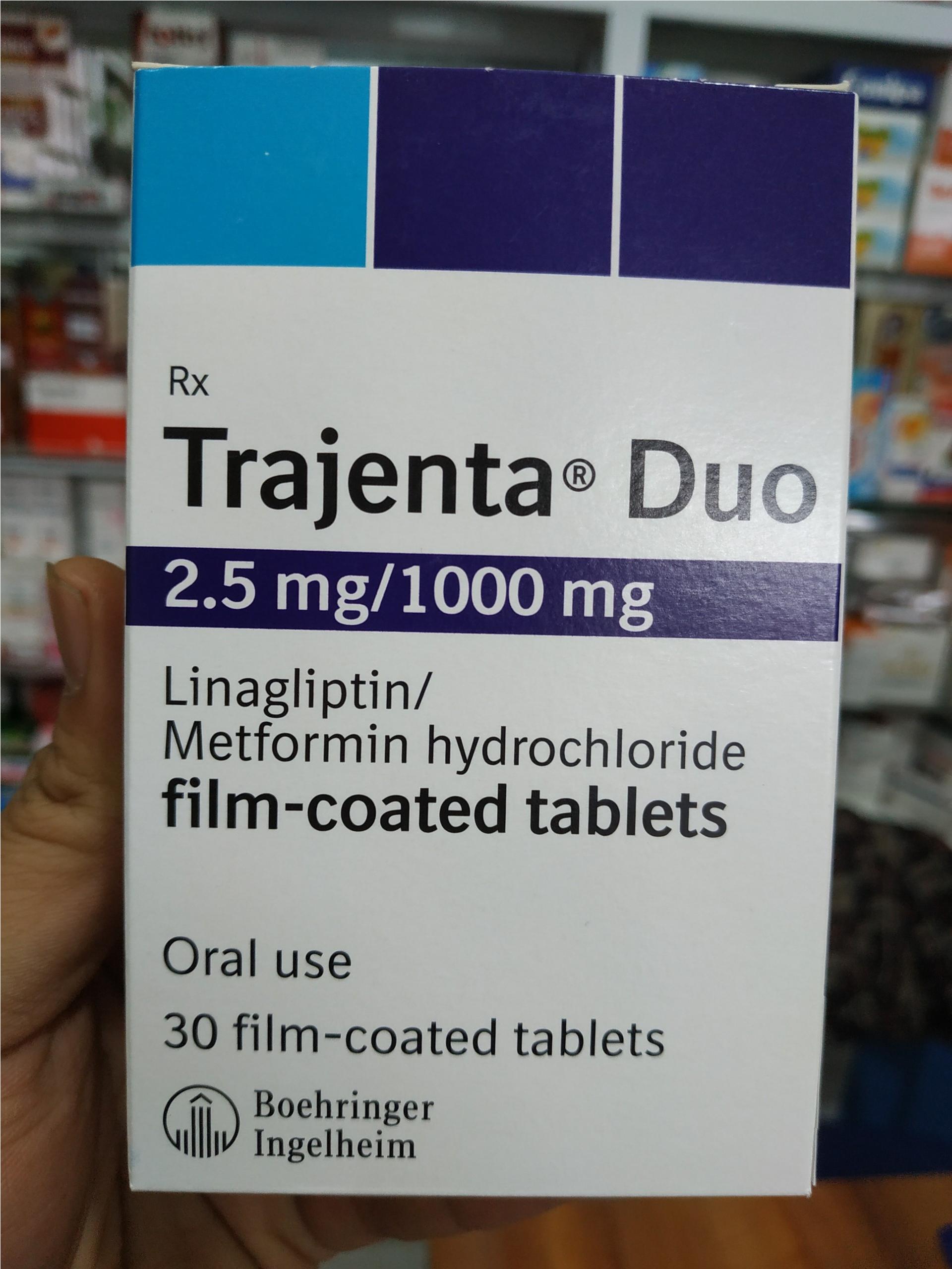Thuốc Trajenta Duo 2.5Mg/ 1000Mg giá bao nhiêu mua ở đâu