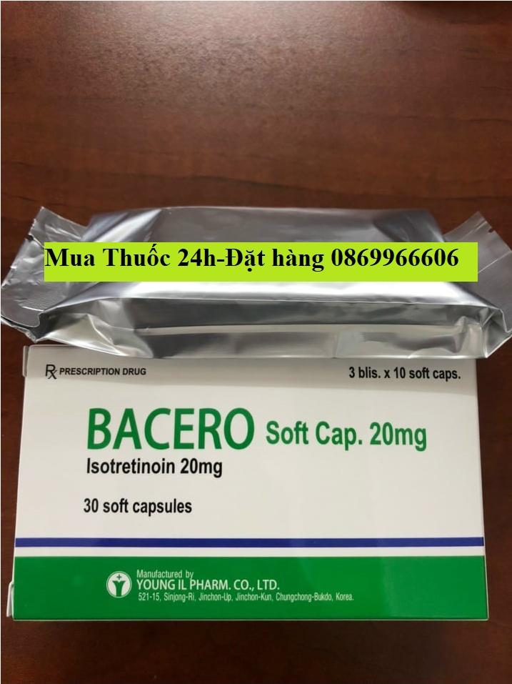 Thuốc Bacero Isotretinoin giá bao nhiêu mua ở đâu?