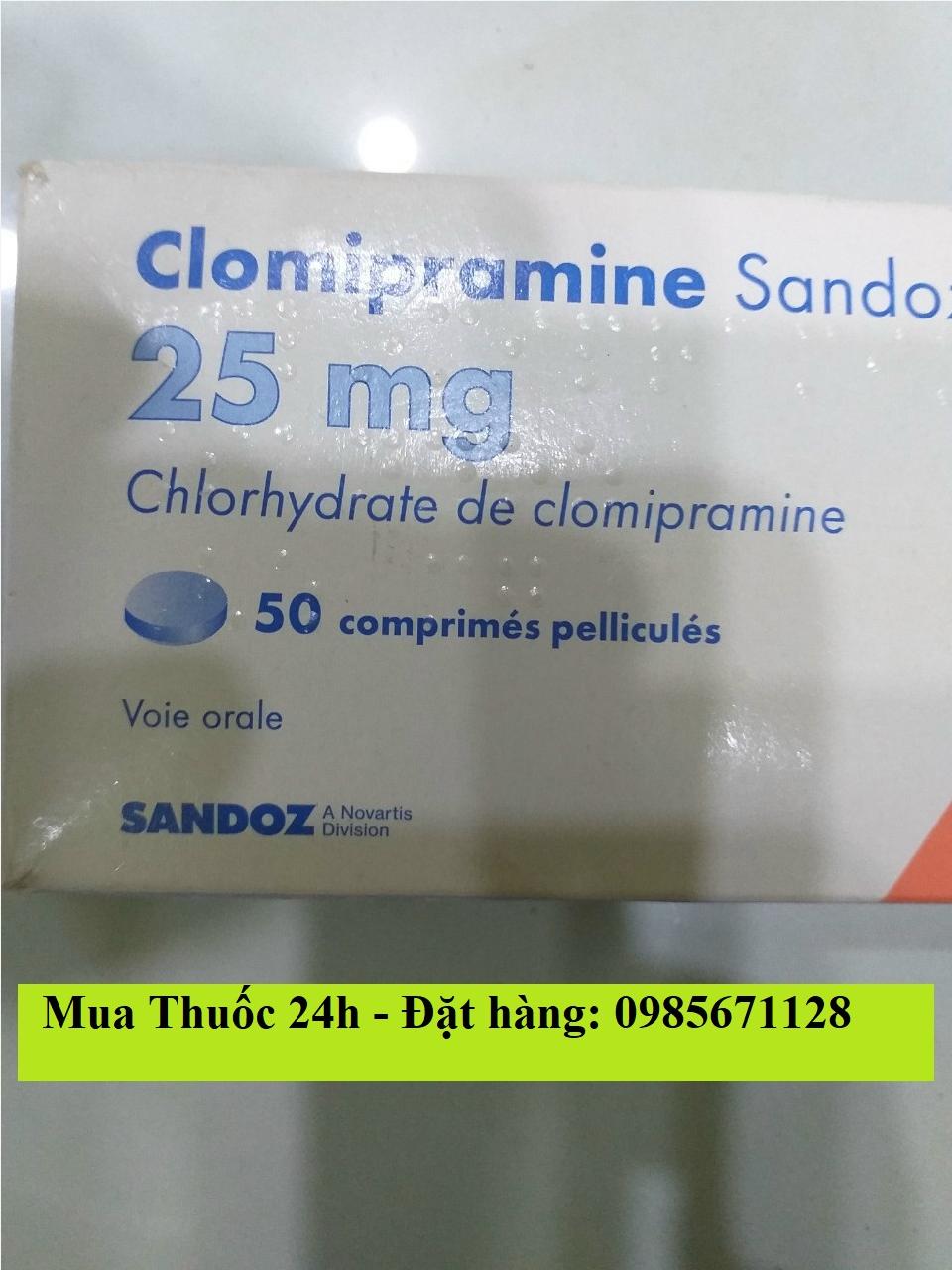 Thuốc Clomipramine 25mg giá bao nhiêu mua ở đâu