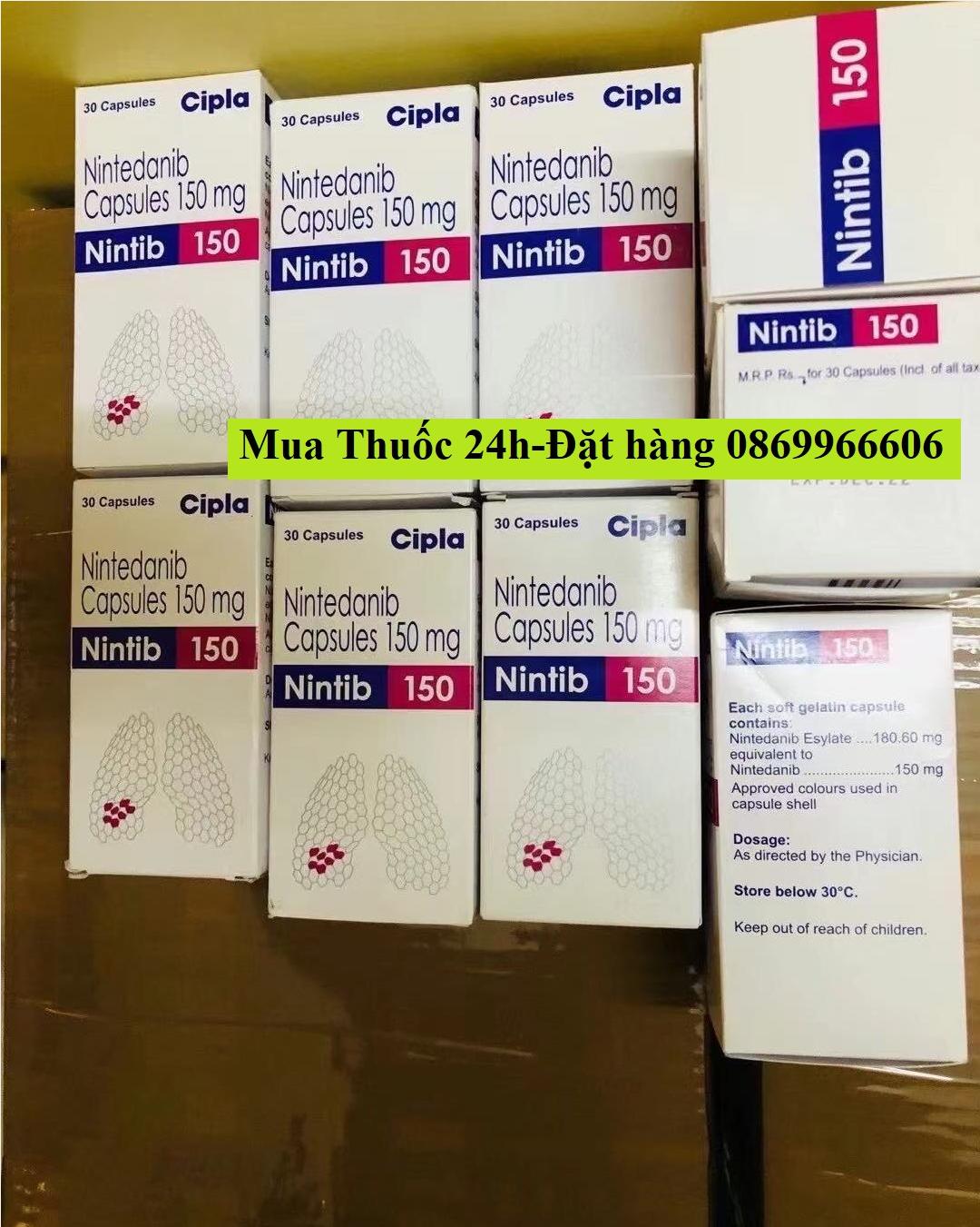 Thuốc Nintib 150 Nintedanib 150mg giá bao nhiêu mua ở đâu?