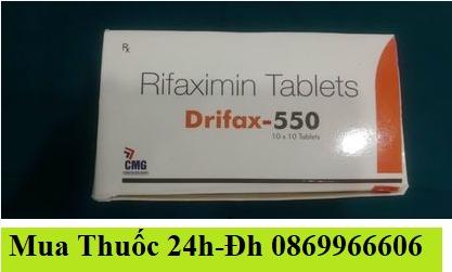 Thuốc Drifax 550 Rifaximin giá bao nhiêu mua ở đâu?