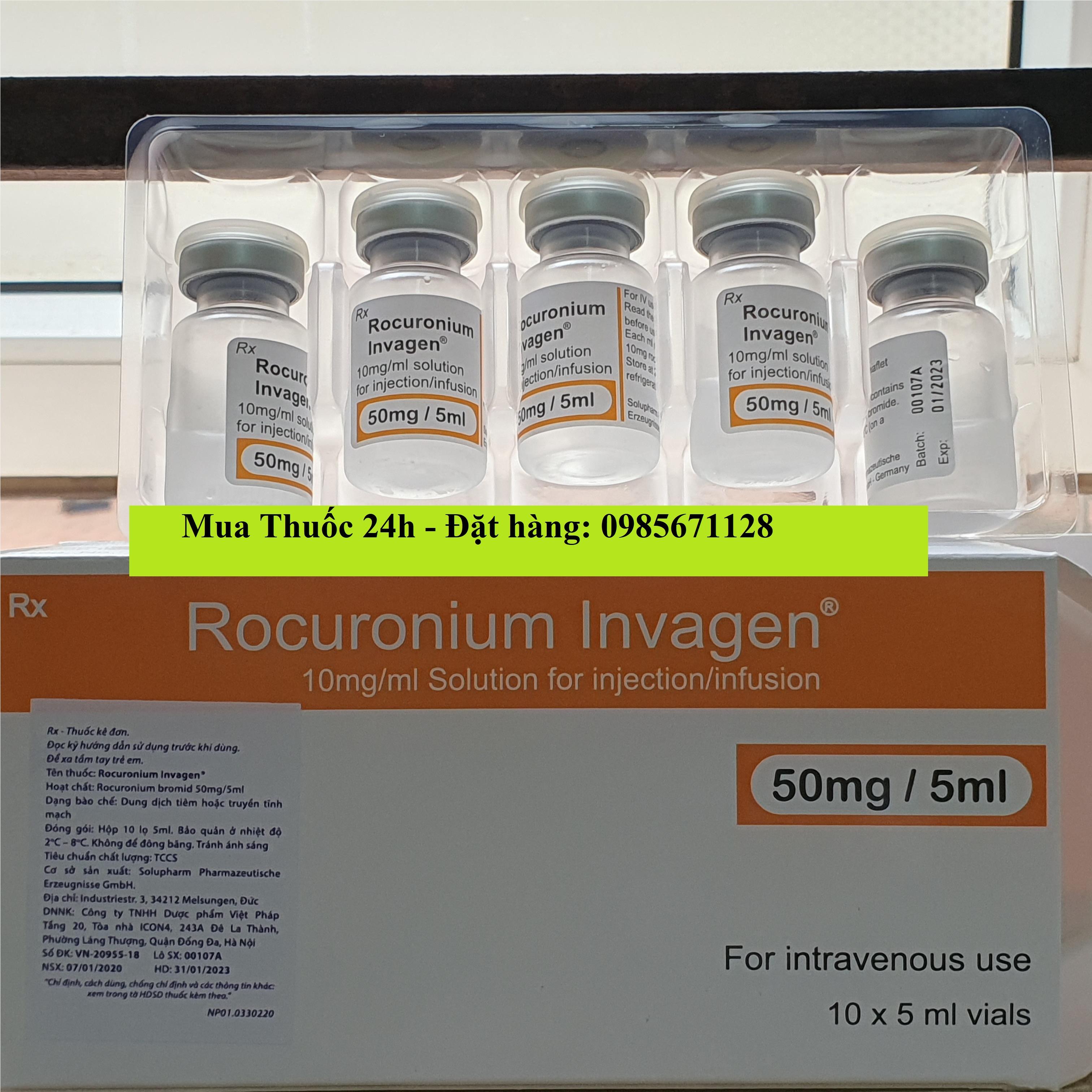 Thuốc Rocuronium Invagen 50mg/5ml giá bao nhiêu mua ở đâu
