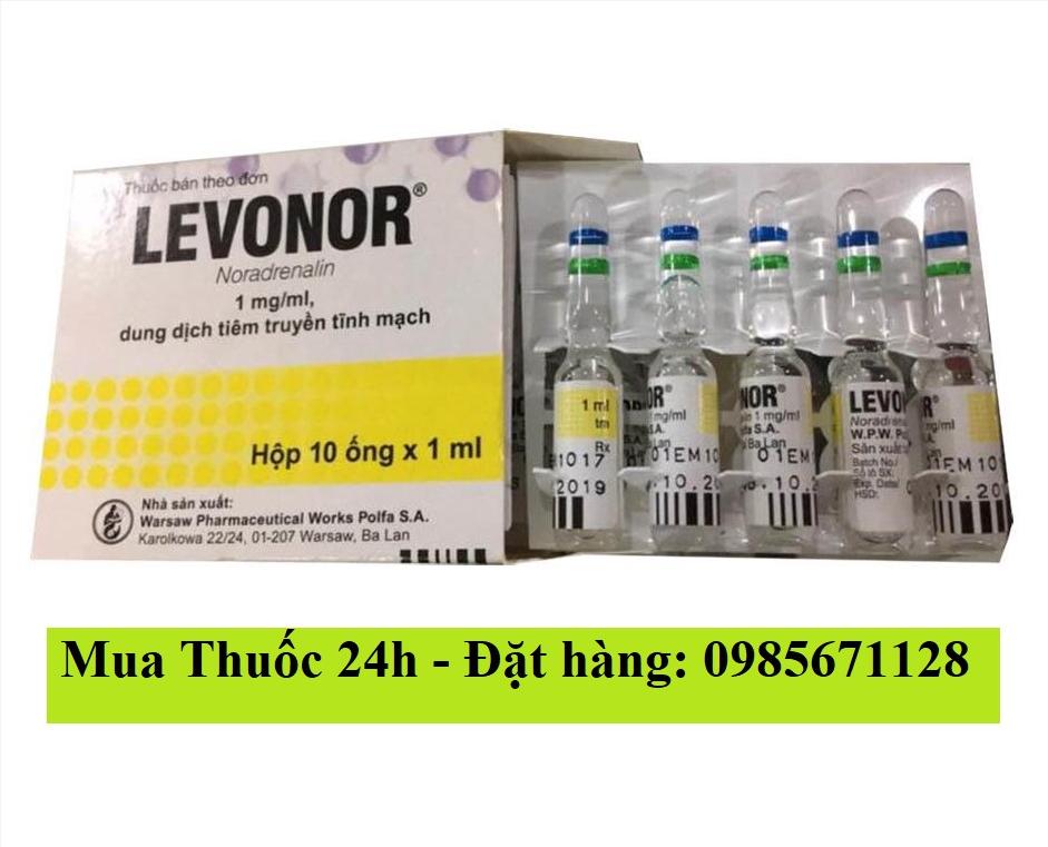 Thuốc Levonor 1mg/ml Noradrenaline giá bao nhiêu mua ở đâu