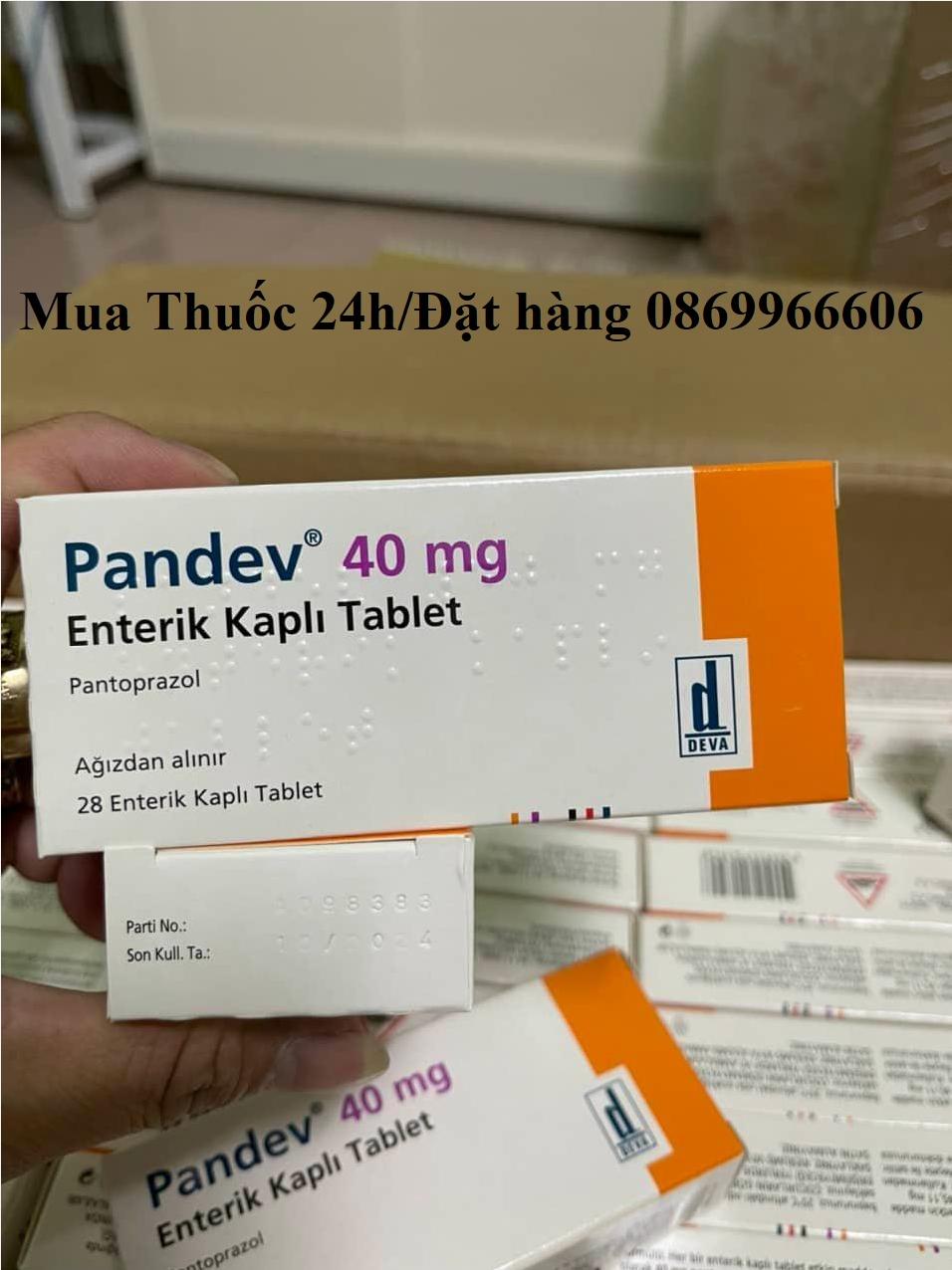 Thuốc Pandev Pantoprazol 40mg giá bao nhiêu mua ở đâu?