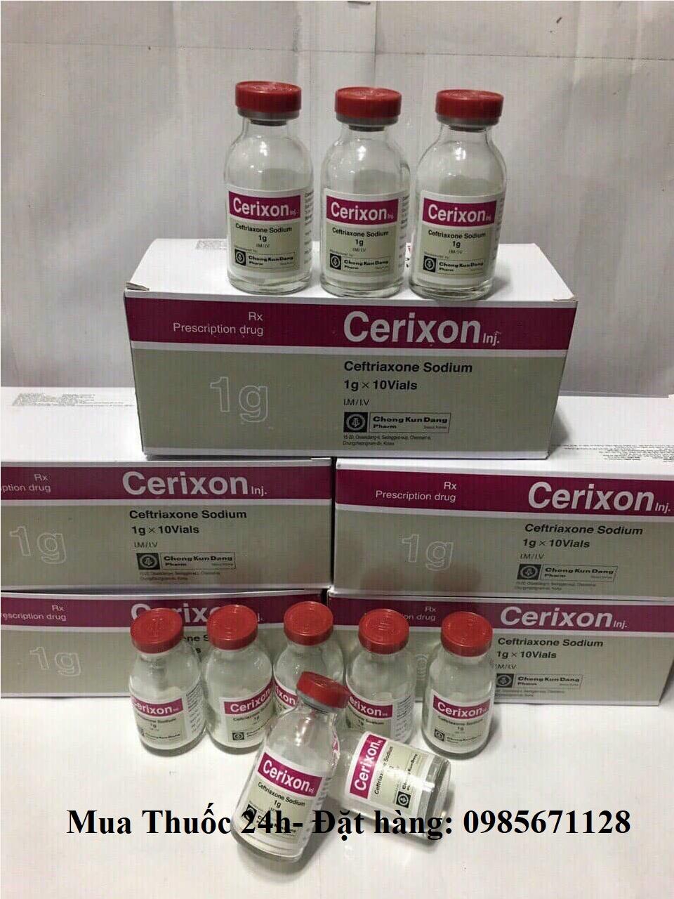 Thuốc Cerixon 1g Ceftriaxone giá bao nhiêu mua ở đâu