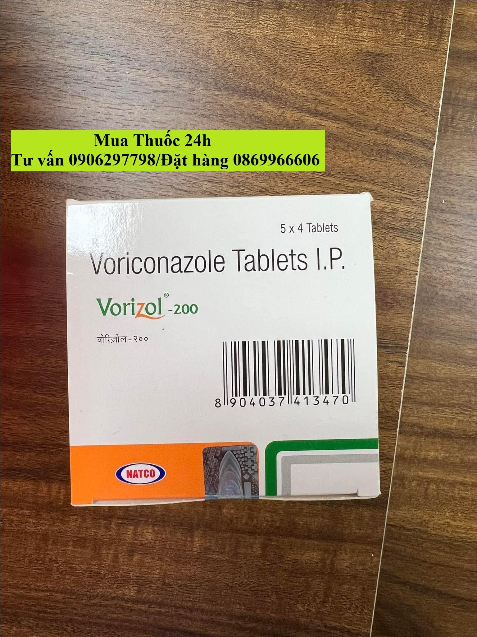 Thuốc Vorizol-200 Voriconazole 200mg giá bao nhiêu mua ở đâu?
