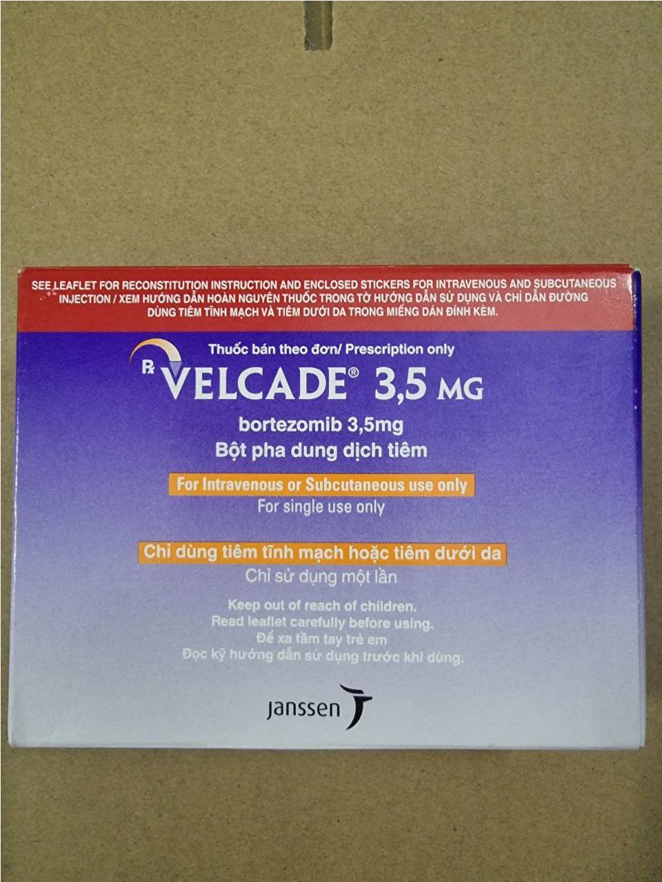 Thuốc Velcade Bortezomib 3,5mg 1mg giá bao nhiêu mua ở đâu?