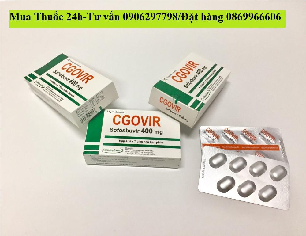 Thuốc Cgovir Sofosbuvir 400mg giá bao nhiêu mua ở đâu?