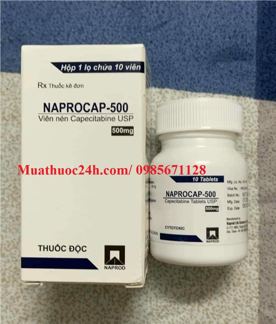 Thuốc Naprocap 500mg Capecitabine giá bao nhiêu mua ở đâu