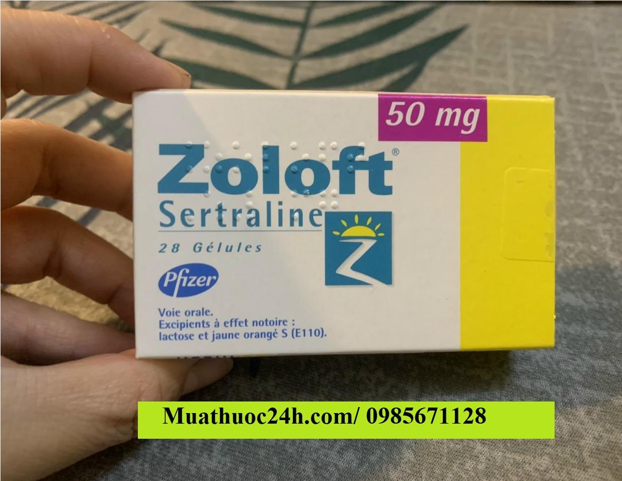 Thuốc Zoloft 50mg Sertraline giá bao nhiêu mua ở đâu