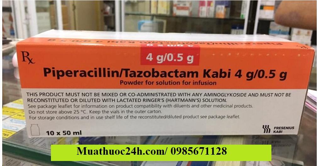 Thuốc Piperacillin/Tazobactam Kabi 4g/0.5g giá bao nhiêu mua ở đâu